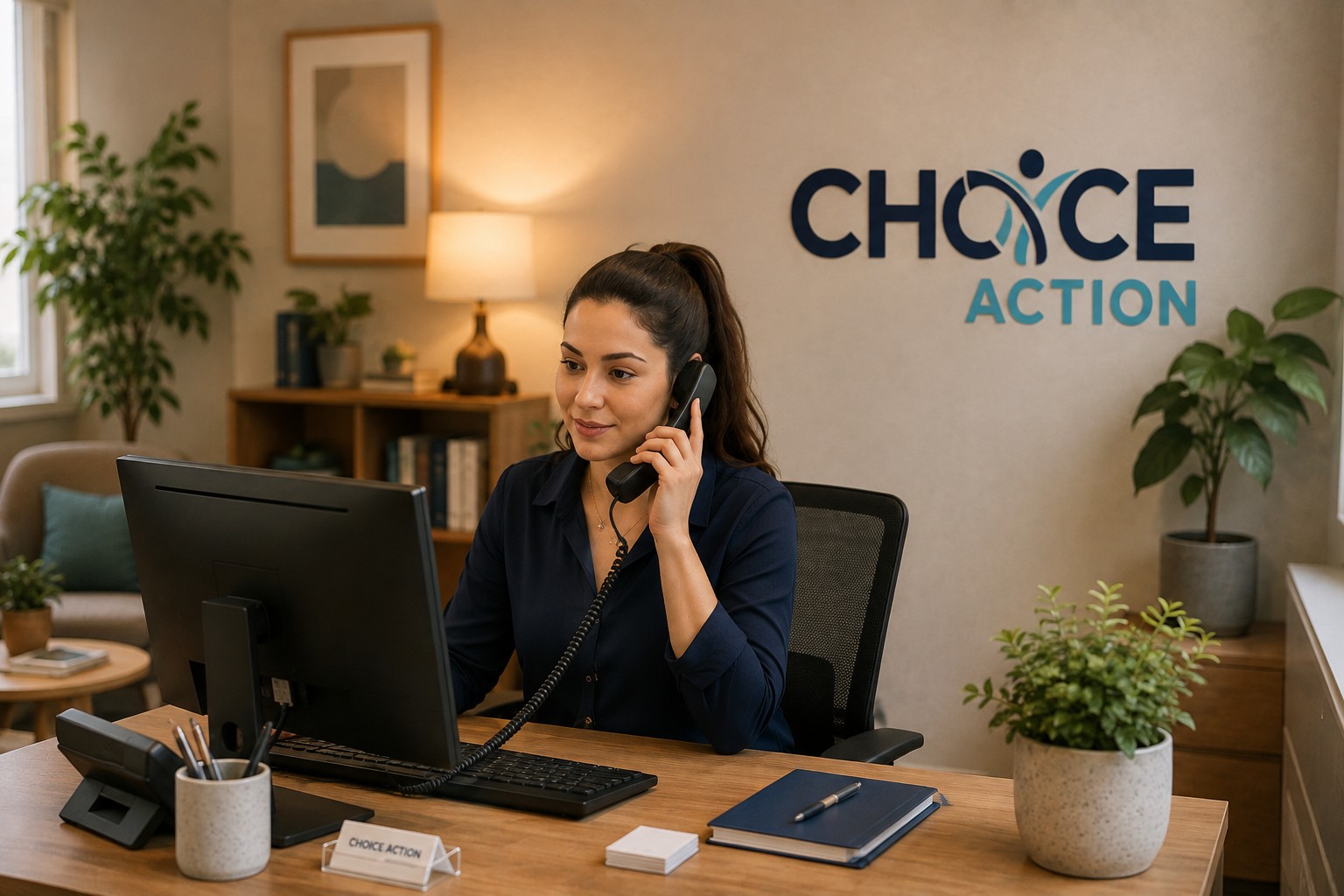 Choice Action reception and contact support